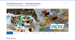 Desktop Screenshot of handballturniere.de